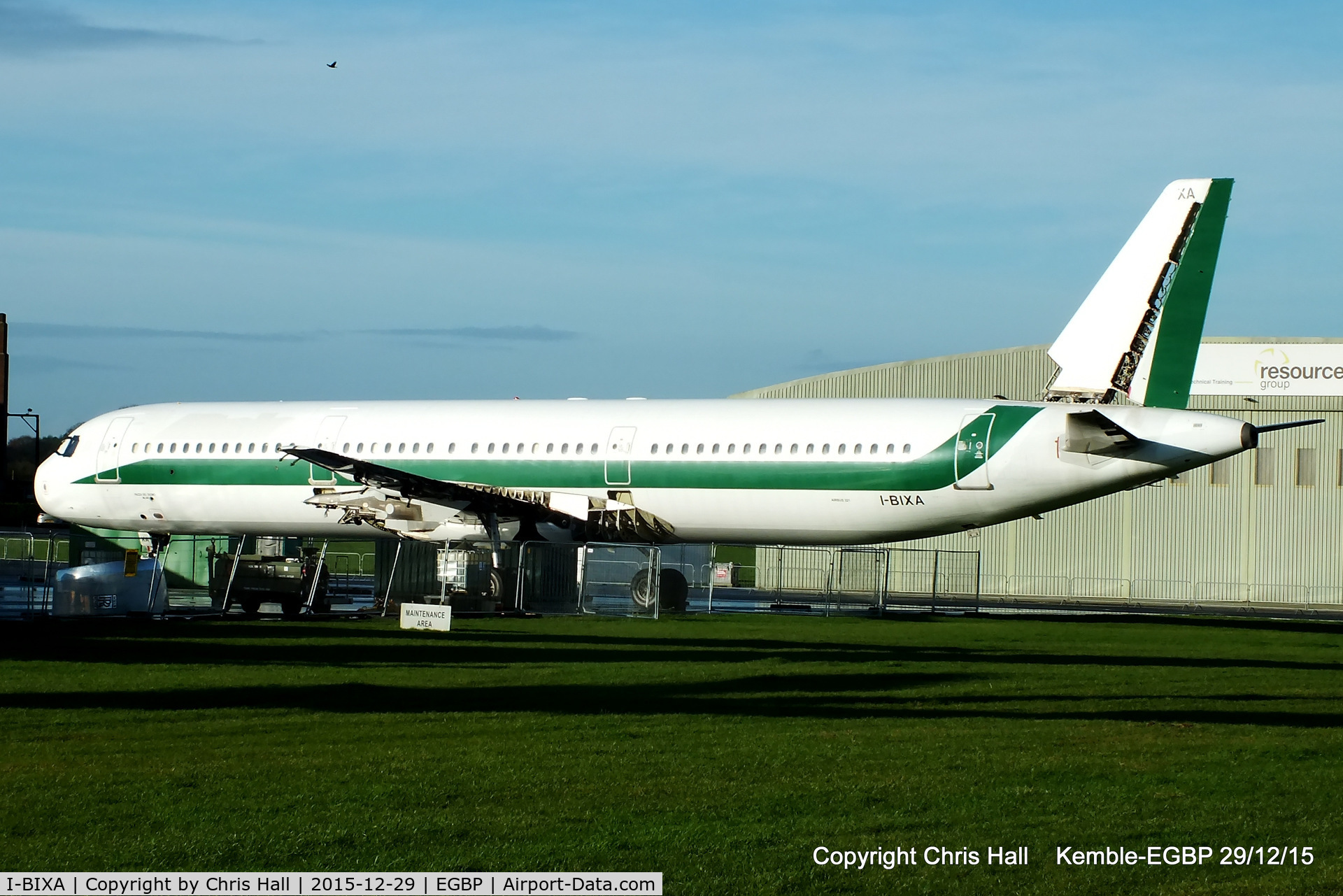 I-BIXA, 1994 Airbus A321-112 C/N 477, stored at Kemble