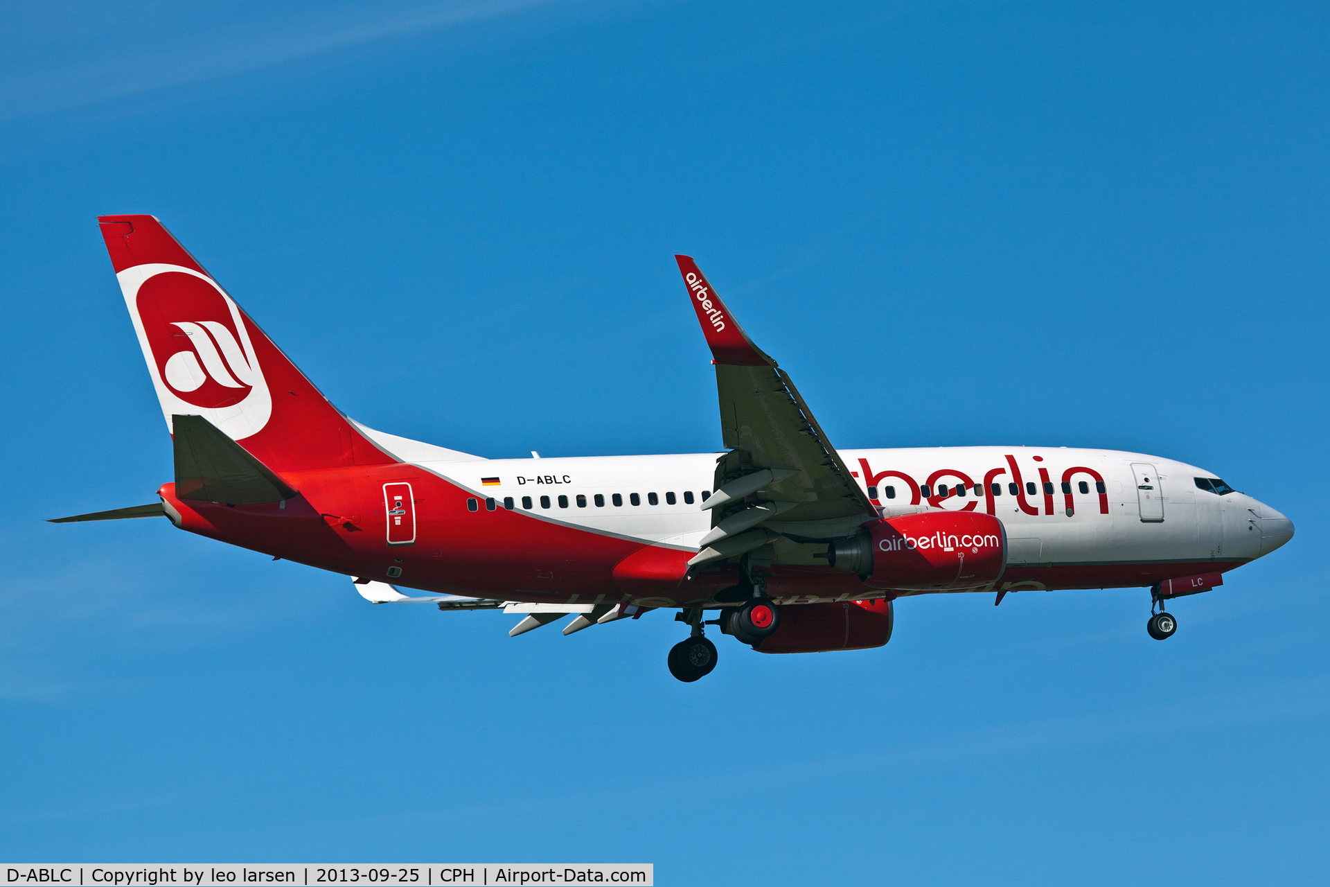 D-ABLC, 2008 Boeing 737-76J C/N 36116, Copenhagen 25.9.13