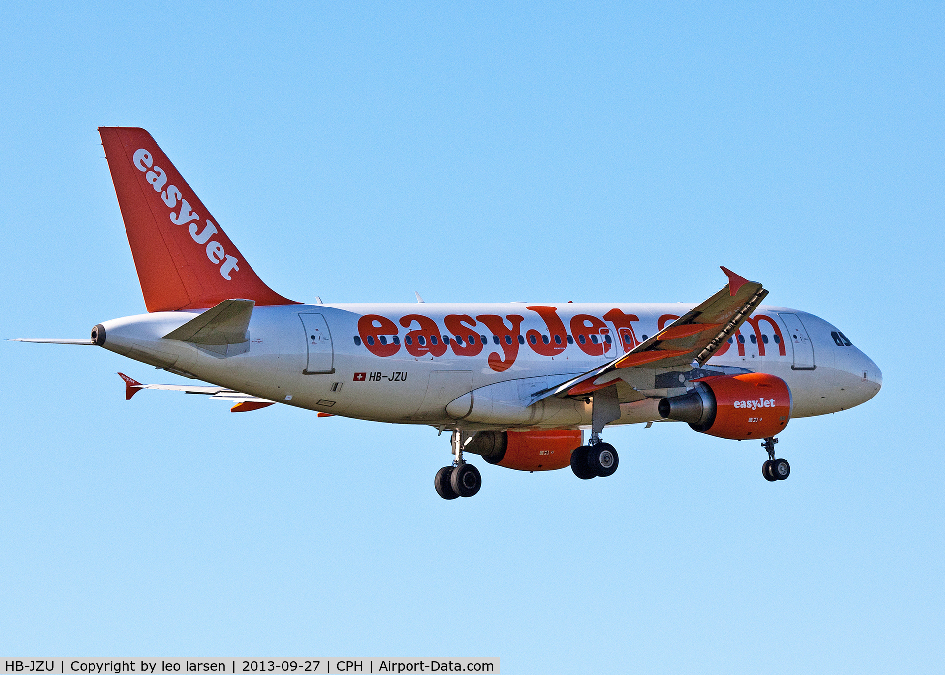 HB-JZU, 2005 Airbus A319-111 C/N 2402, Copenhagen 27.9.13