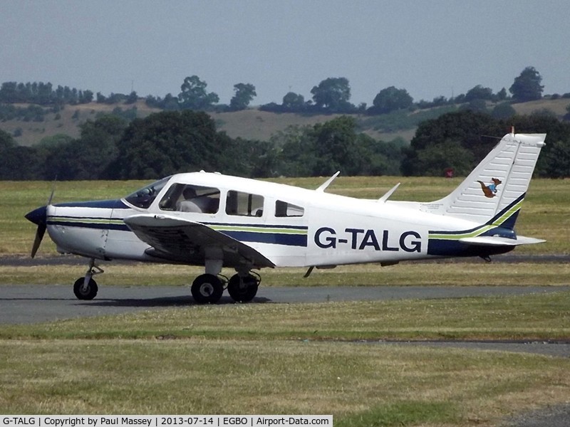 G-TALG, 1976 Piper PA-28-151 Cherokee Warrior C/N 28-7715219, @ Wolverhampton(Halfpenny Green). ex:-G-BELP,N9543N.