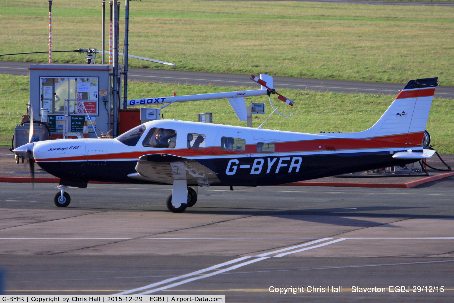 G-BYFR, 1999 Piper PA-32R-301 Saratoga SP C/N 3246133, at Staverton
