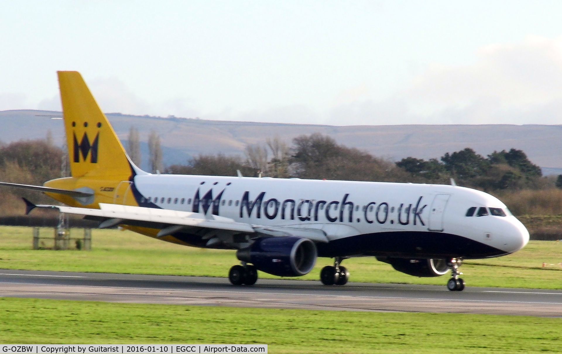 G-OZBW, 2001 Airbus A320-214 C/N 1571, At Manchester