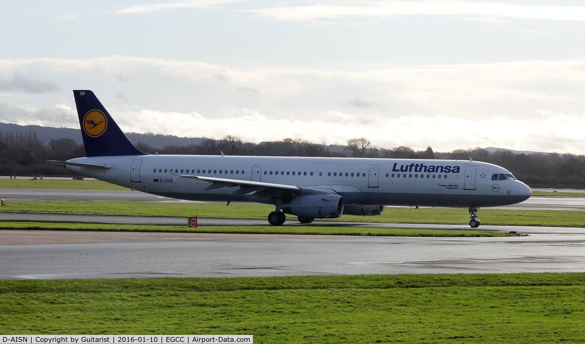 D-AISN, 2008 Airbus A321-231 C/N 3592, At Manchester