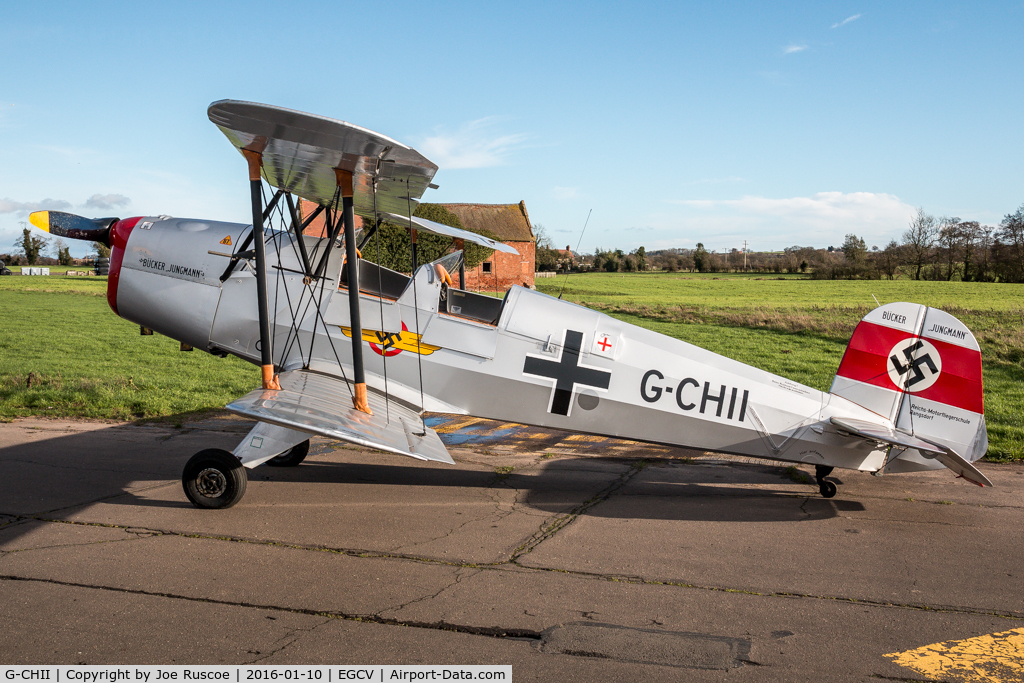 G-CHII, 1957 CASA 1-131E Jungmann C/N 1108, G-CHII at Sleap Airfield.