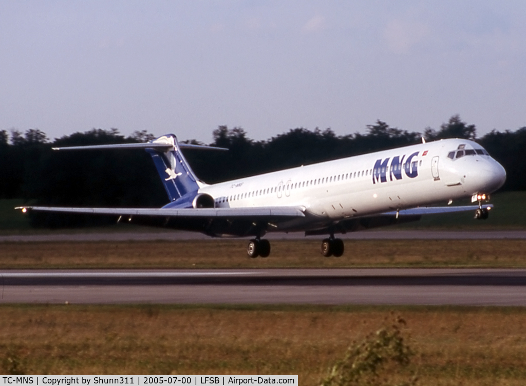TC-MNS, 1982 McDonnell Douglas MD-82 (DC-9-82) C/N 48098, Landing rwy 15
