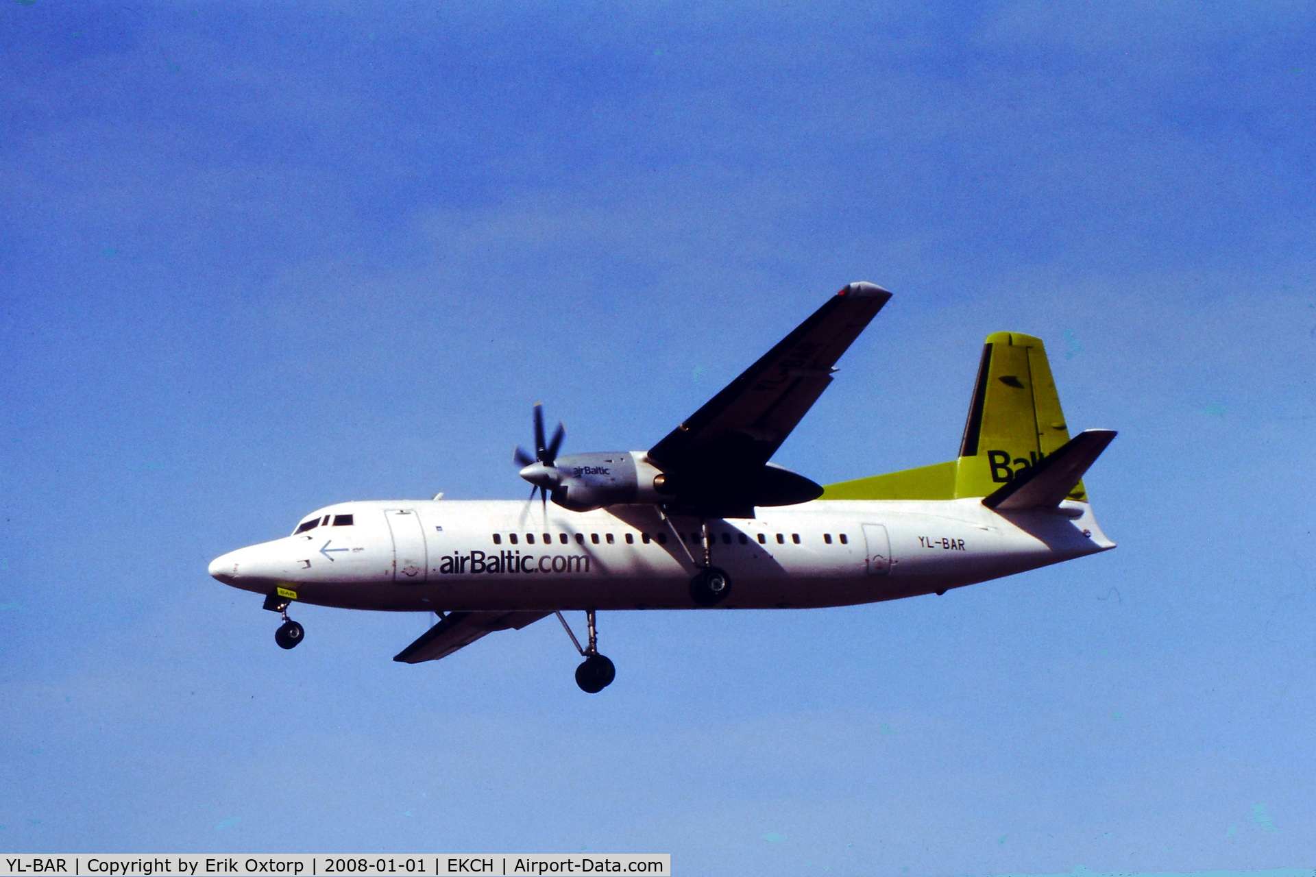 YL-BAR, 1989 Fokker 50 C/N 20149, YL-BAR in CPH APR09