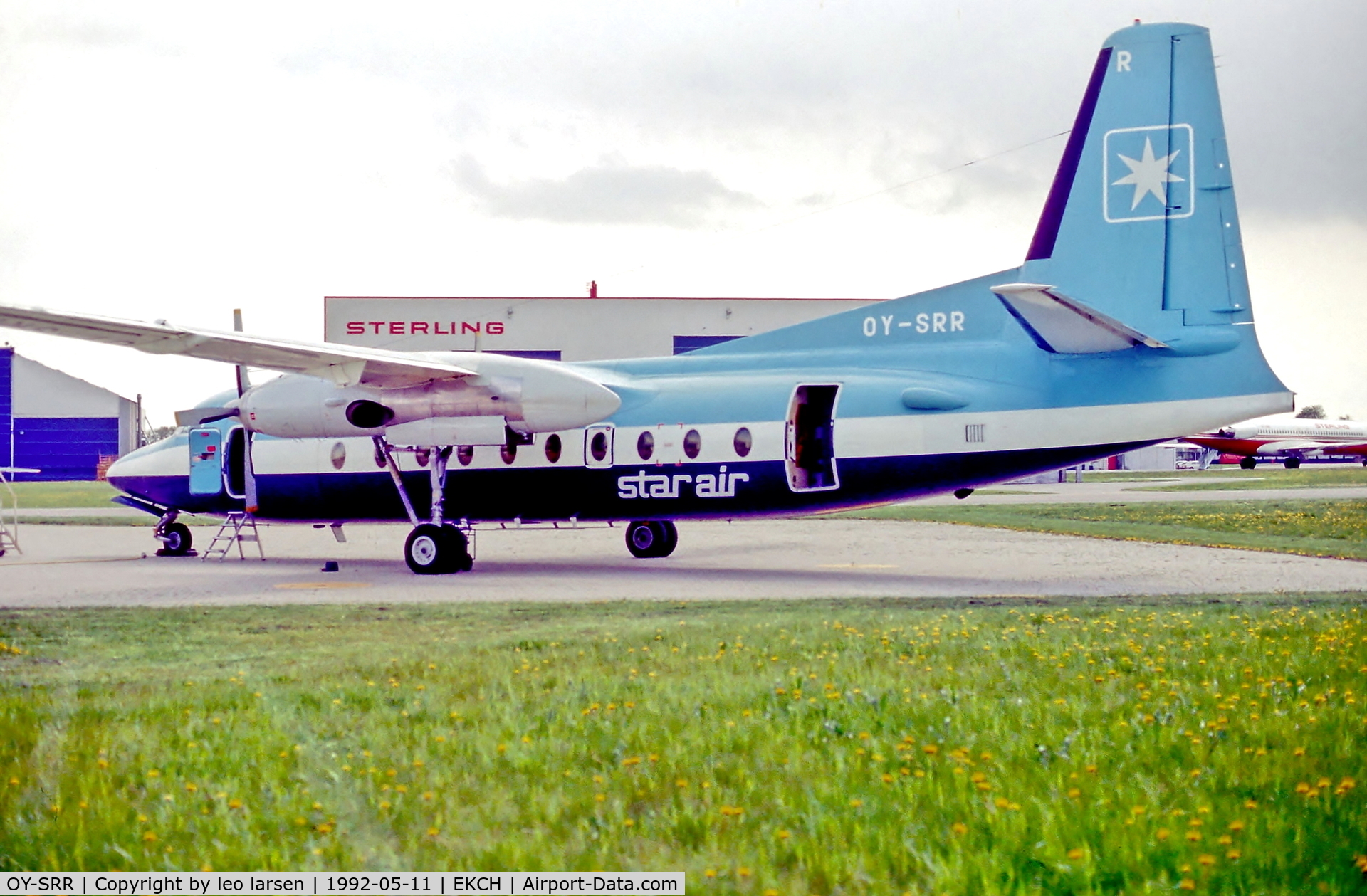 OY-SRR, 1969 Fokker F.27-600 Friendship C/N 10392, Copenhagen 11.5.92