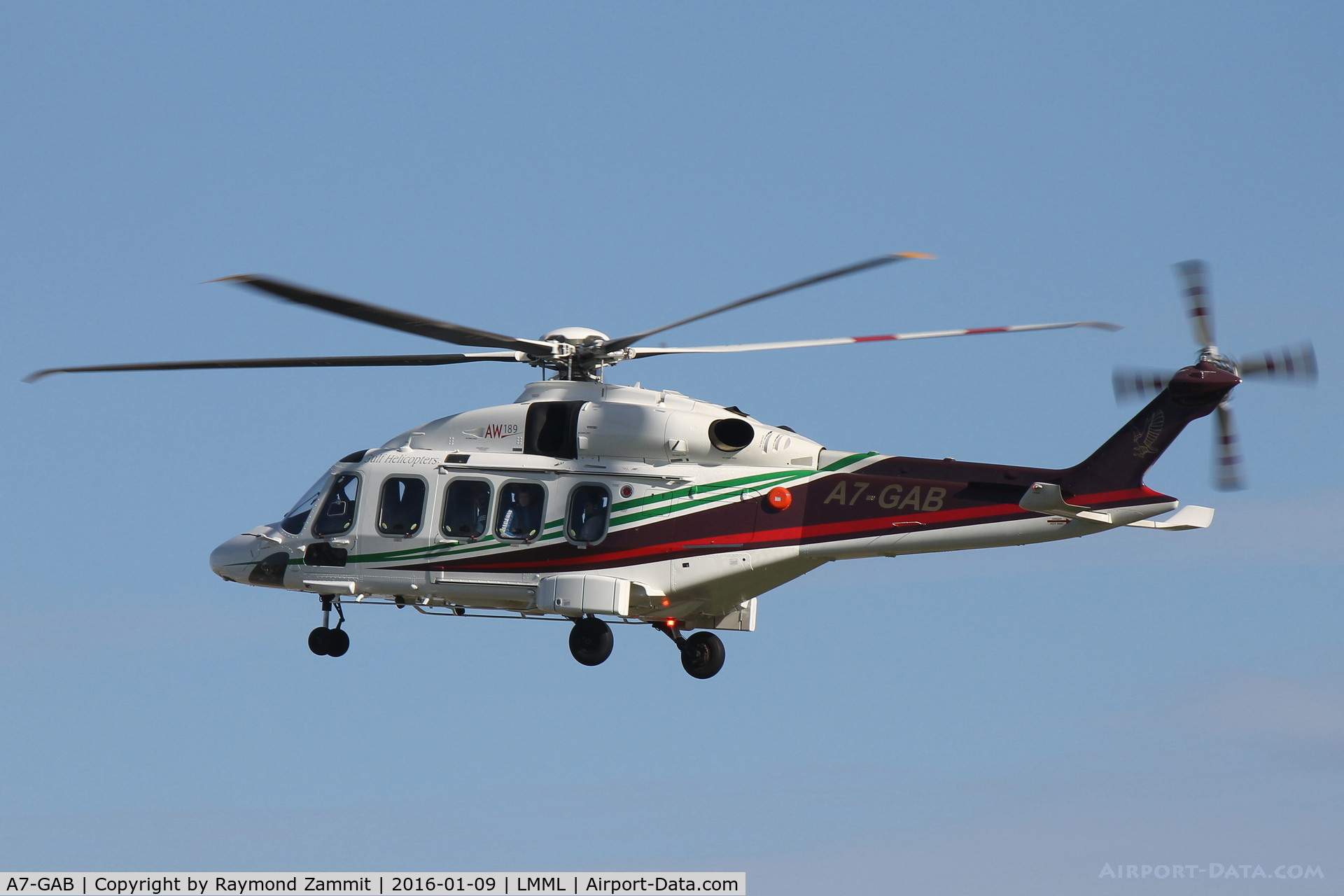 A7-GAB, 2014 AgustaWestland AW-189 C/N 49010, AgustaWestland AW189 A7-GAB Gulf Helicopters