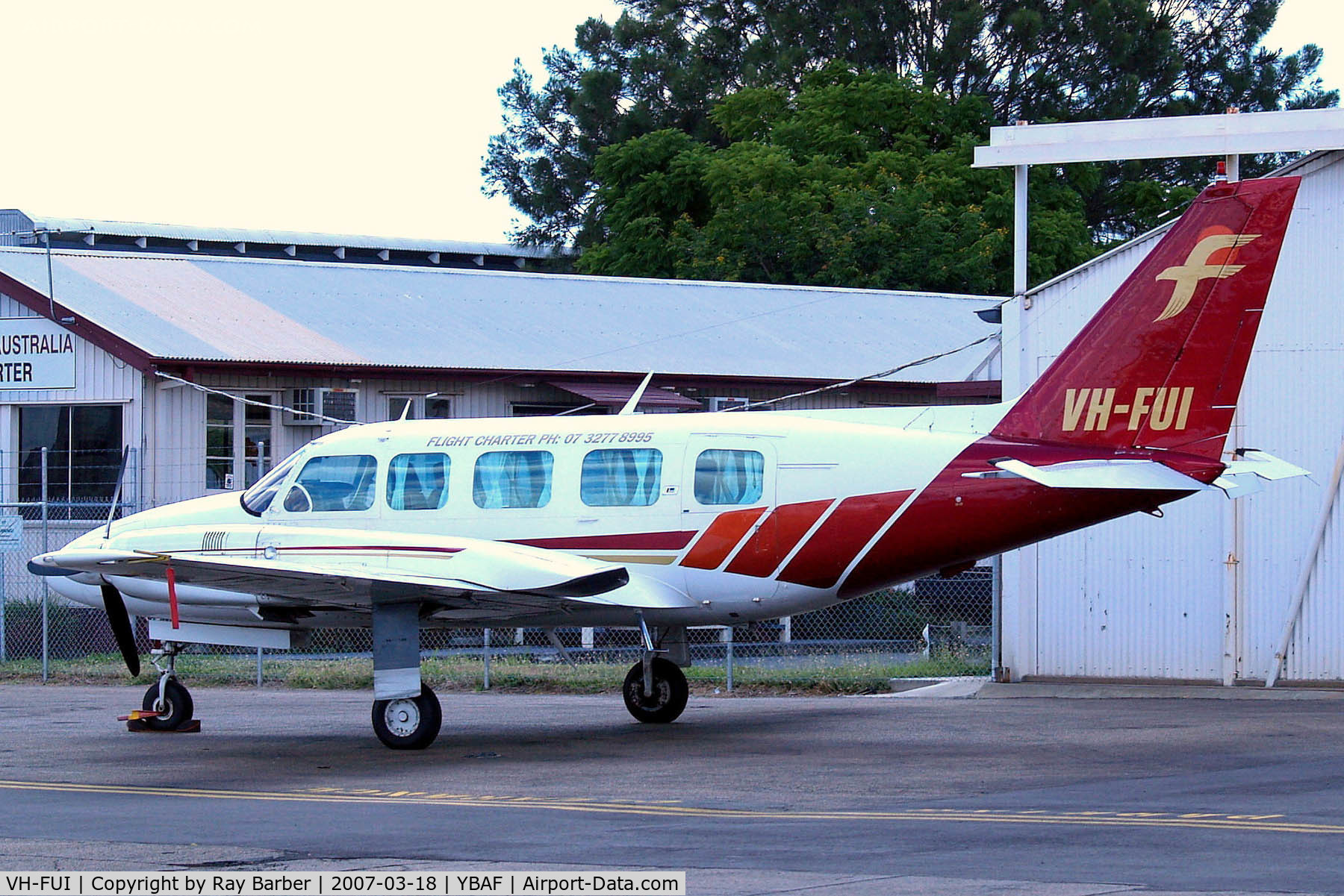 VH-FUI, 1976 Piper PA-31-350 Navajo Chieftain Chieftain C/N 31-7652148, Piper PA-31-350 Navajo Chieftain [31-7652148] (Flight Charter) Brisbane-Archerfield~VH 18/03/2007