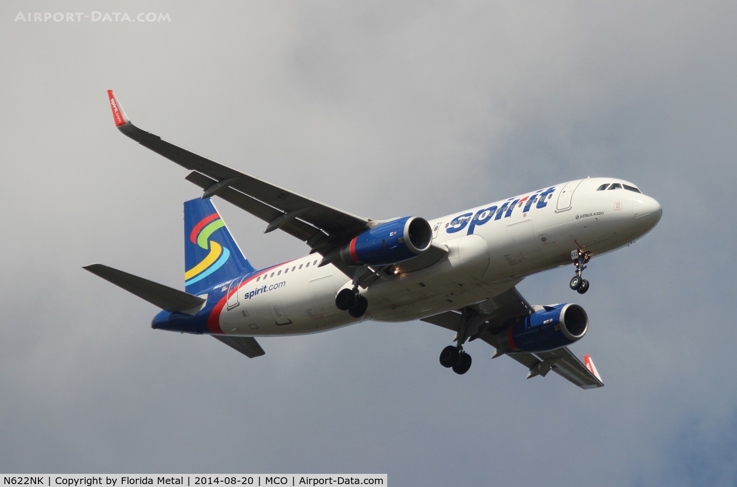 N622NK, 2013 Airbus A320-232 C/N 5804, Spirit