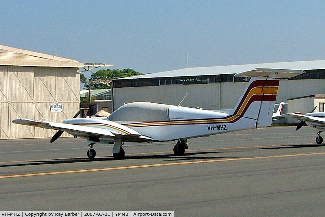 VH-MHZ, 1978 Piper PA-44-180 Seminole C/N 44-7995103, Piper PA-44-180 Seminole [44-7995103] Moorabbin~VH 21/03/2007