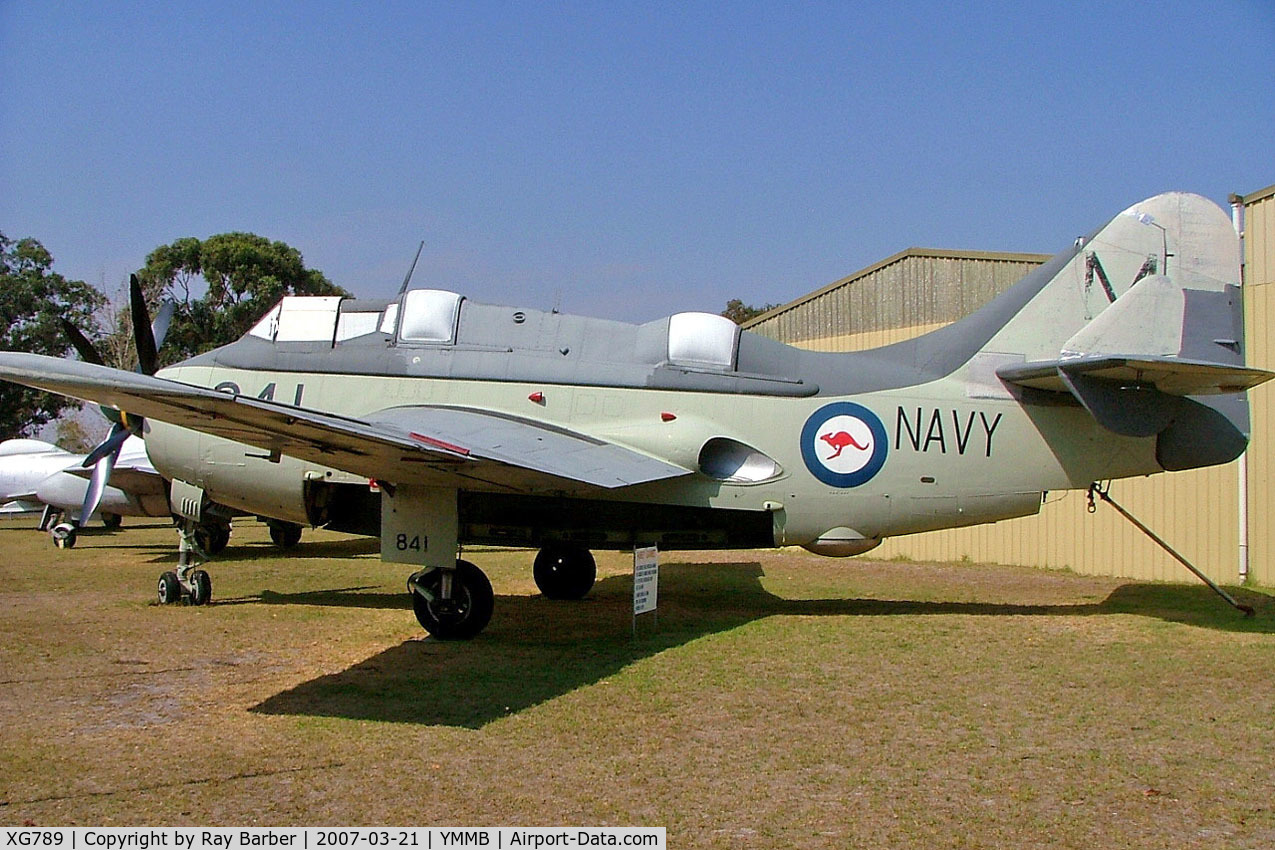 XG789, 1958 Fairey Gannet AS.4 C/N F9357, Fairey Gannet AS.4 [F.9357] Melbourne-Moorabbin~VH 21/03/2007