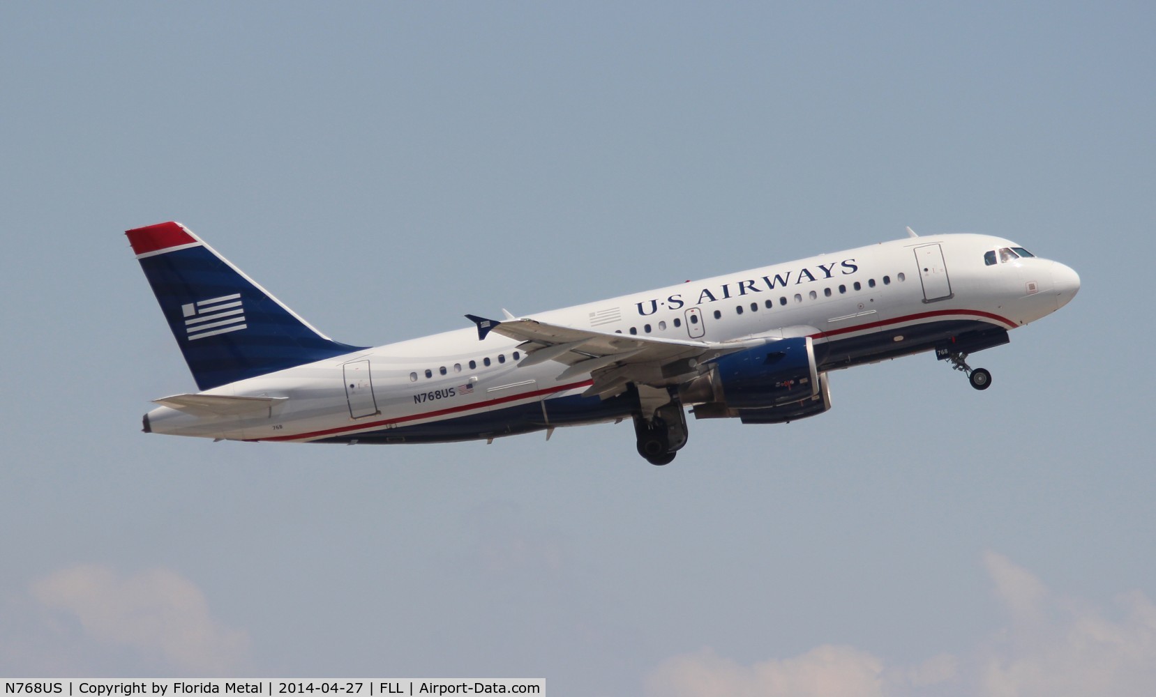 N768US, 2000 Airbus A319-112 C/N 1389, USAirways