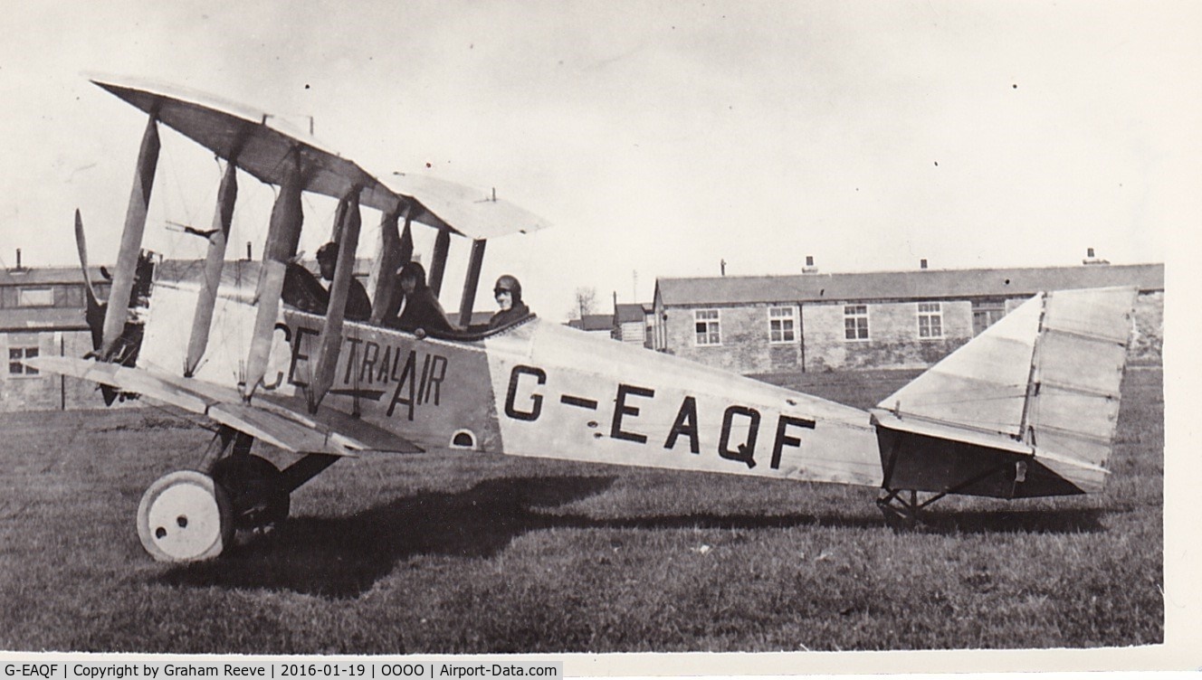 G-EAQF, 1919 Central Aircraft Company Centaur IVA C/N 208, Recently discovered photograph.