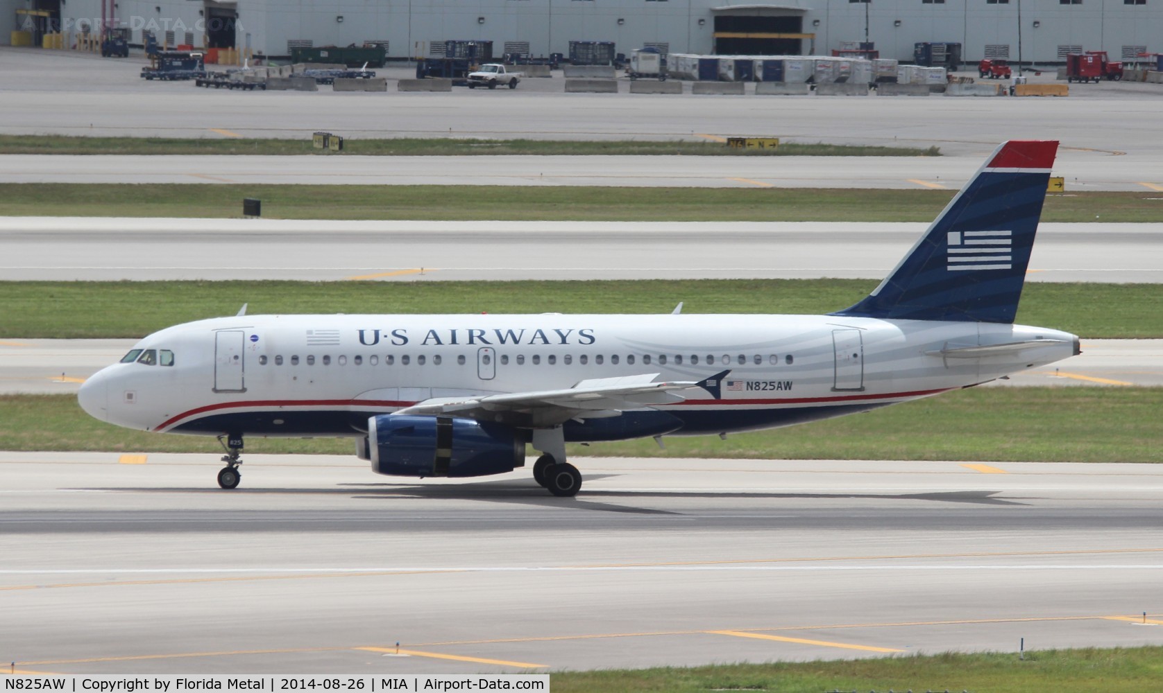 N825AW, 2001 Airbus A319-132 C/N 1527, USAirways