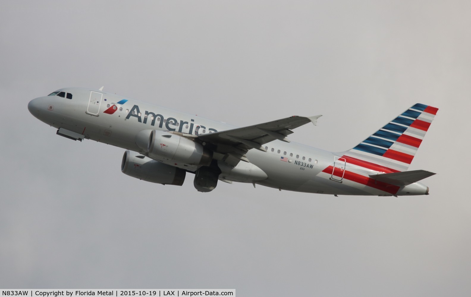 N833AW, 2002 Airbus A319-132 C/N 1844, American