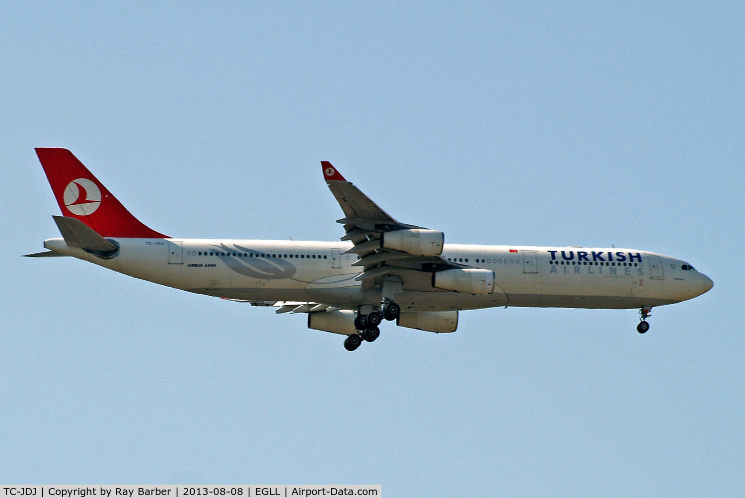 TC-JDJ, 1993 Airbus A340-311 C/N 023, Airbus A340-311 [023] (THY Turkish Airlines) Home~G 08/08/2013