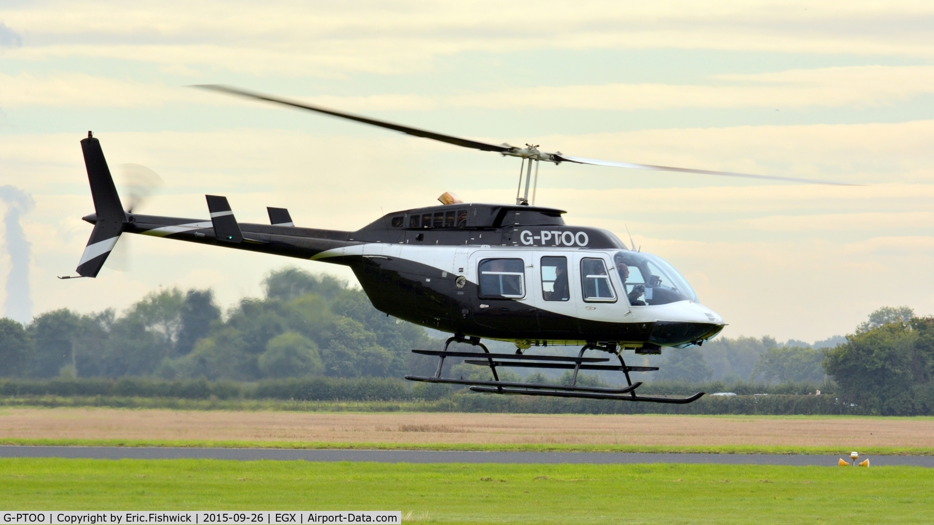 G-PTOO, 1995 Bell 206L-4 LongRanger IV LongRanger C/N 52132, 42. G-PTOO at The Yorkshire Air Show, Church Fenton, Sept. 2015.