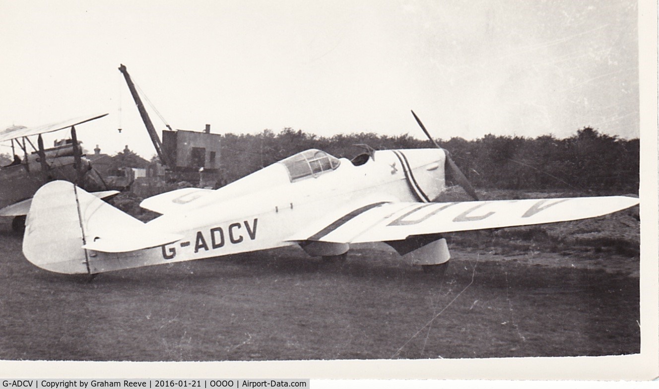 G-ADCV, 1935 Miles M.2M Hawk Major C/N 156, Recently discovered photograph.