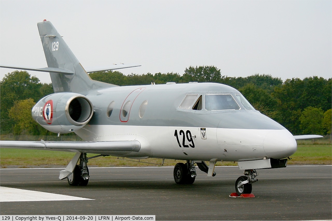 129, 1978 Dassault Falcon 10MER C/N 129, Dassault Falcon 10 MER, Static display, Rennes-St Jacques airport (LFRN-RNS) Air show 2014