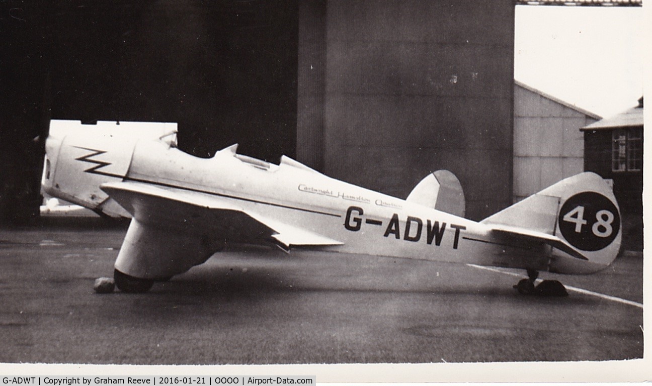G-ADWT, 1935 Miles M2W Hawk Trainer C/N 215, Recently discovered photograph.