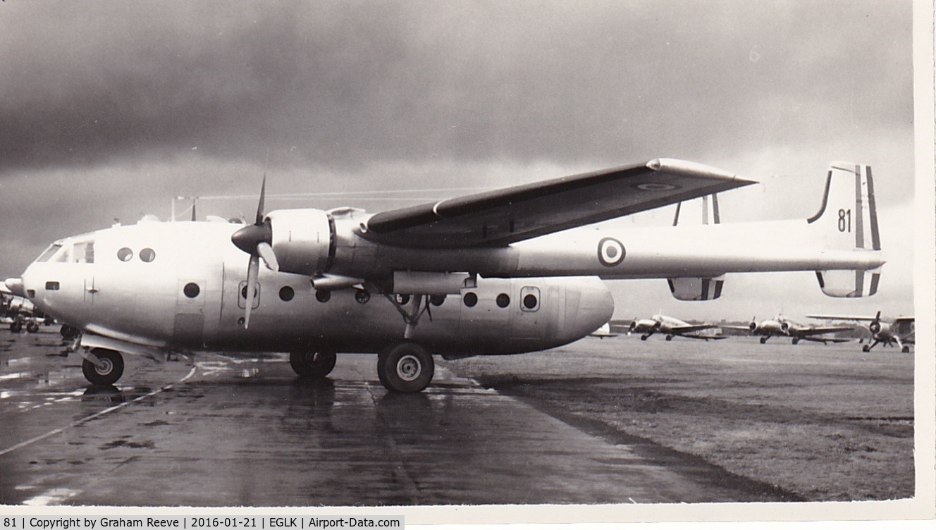 81, Nord N-2501D Noratlas C/N 85, Recently discovered photograph.