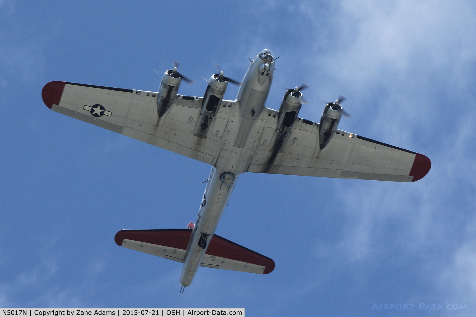 N5017N, 1944 Lockheed/Vega (Boeing) B-17G-105-VE Flying Fortress C/N 8649, 2015 - EAA AirVenture - Oshkosh Wisconsin