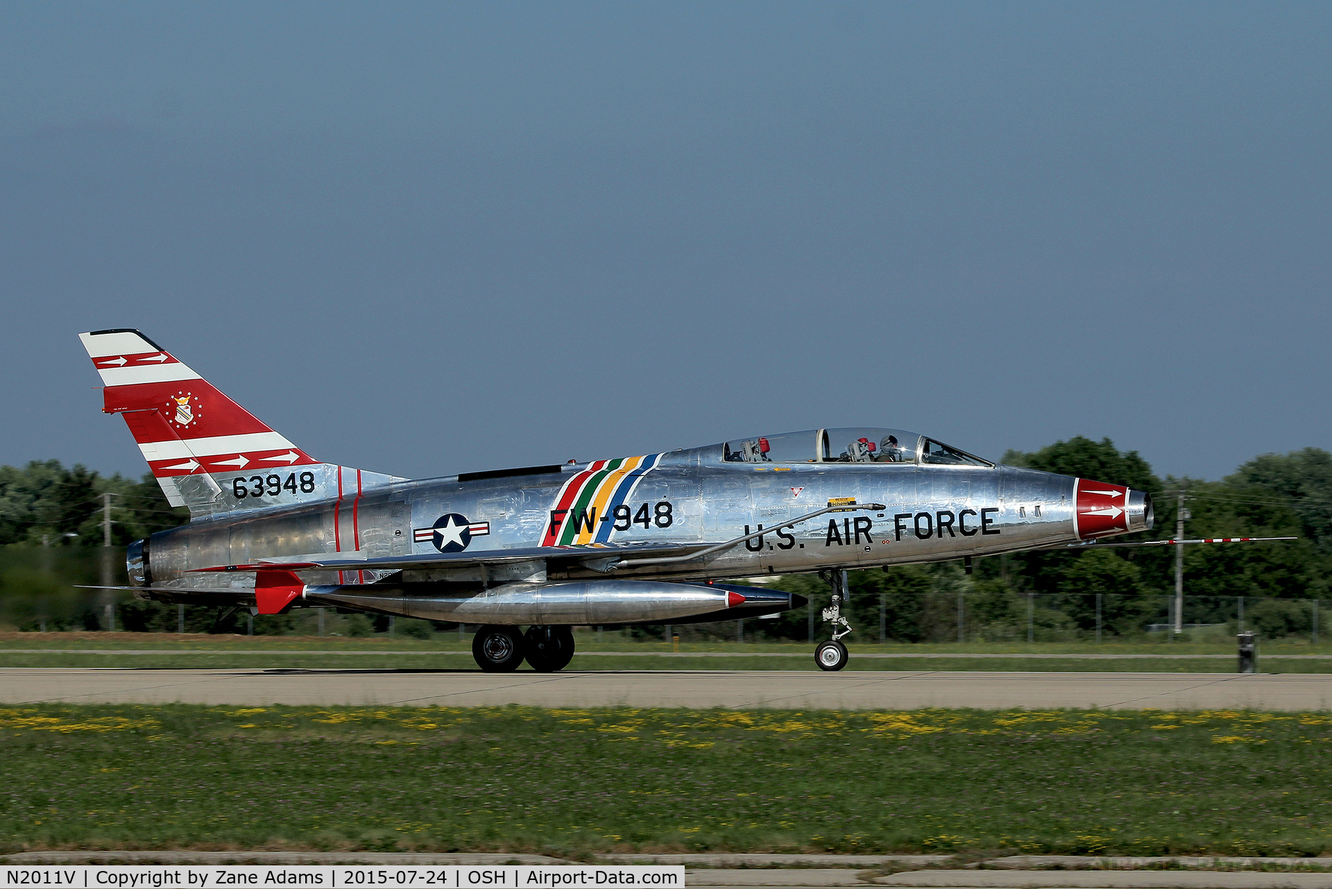 N2011V, 1958 North American F-100F Super Sabre C/N 243-224, 2015 - EAA AirVenture - Oshkosh Wisconsin