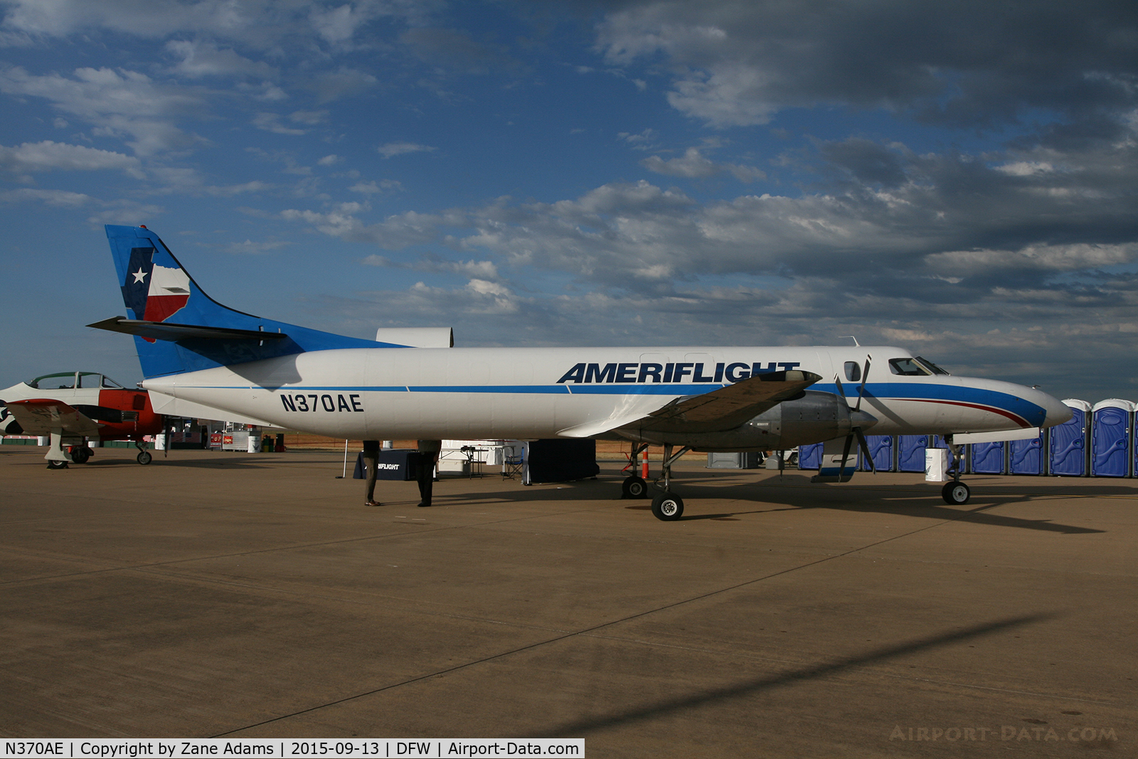 N370AE, 1982 Fairchild SA-227AC Metro III C/N AC-506, Landing at DFW Airport