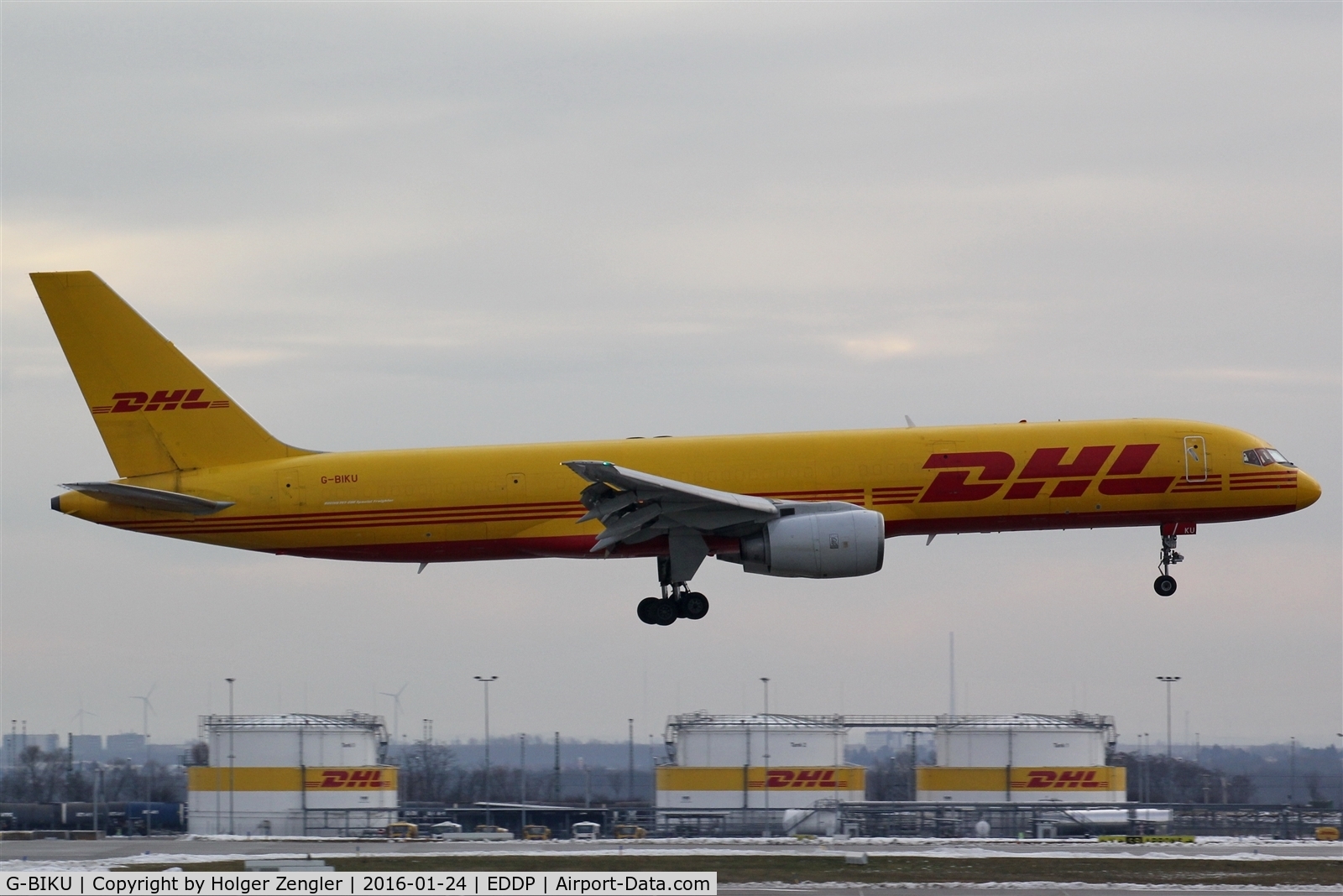 G-BIKU, 1985 Boeing 757-236/SF C/N 23399, DHL is everywhere, on the ground and in the air....