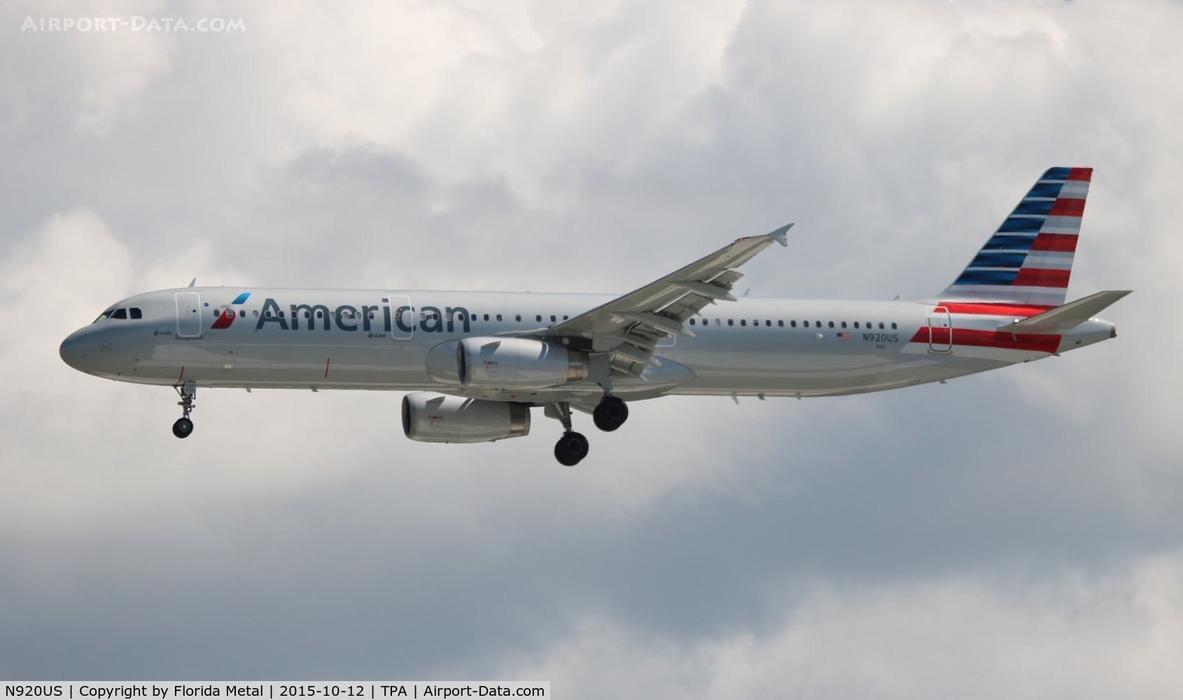 N920US, 2015 Airbus A321-231 C/N 6490, American