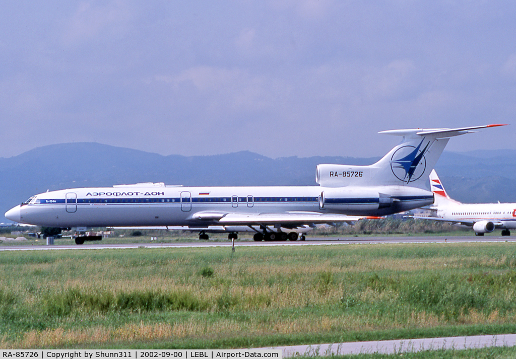 RA-85726, 1986 Tupolev Tu-154M C/N 86A725, Ready for take off from rwy 20