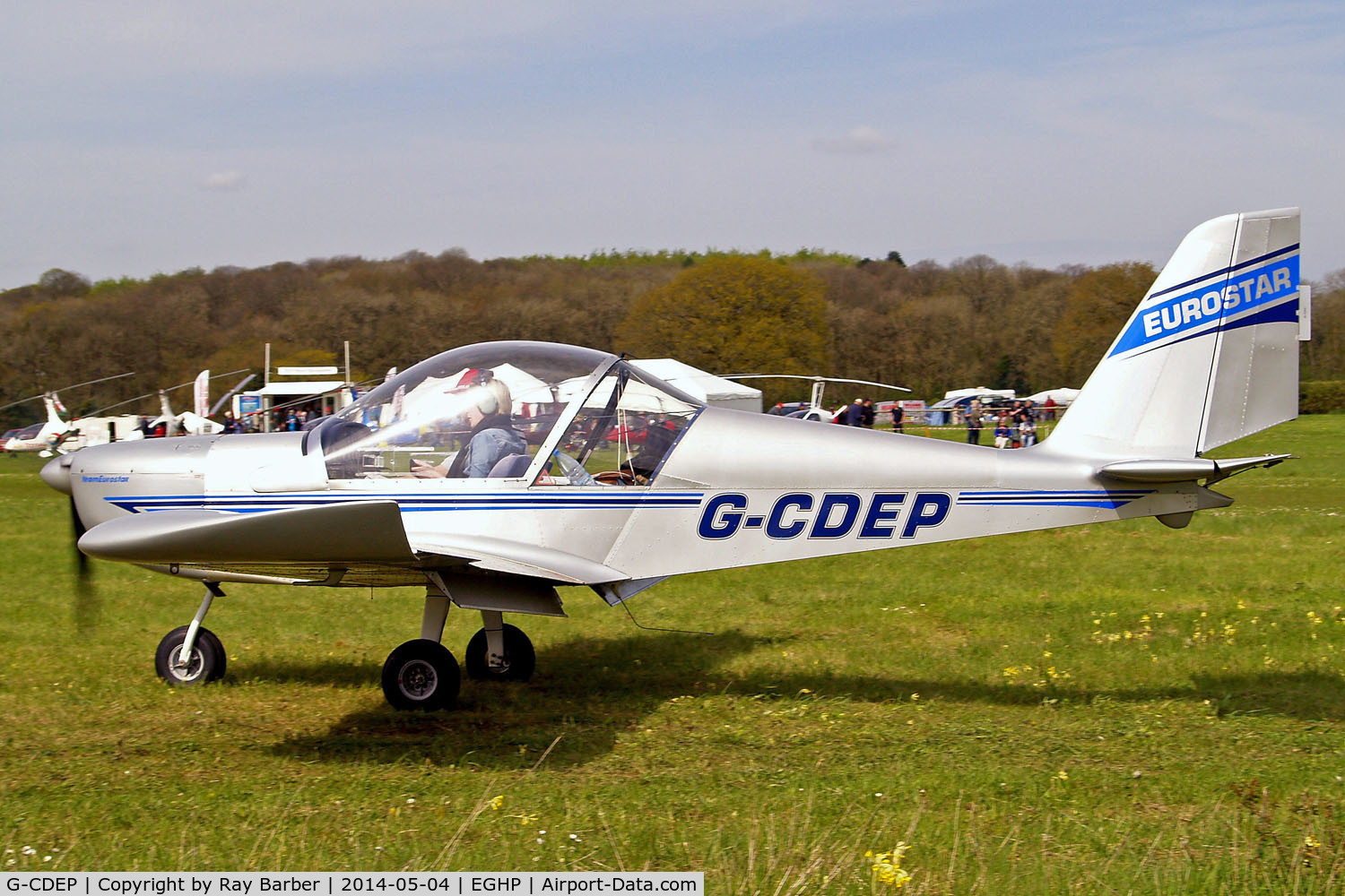 G-CDEP, 2004 Cosmik EV-97 TeamEurostar UK C/N 2128, Evektor EV-97 TeamEurostar UK [2004-2128] Popham~G 04/05/2014