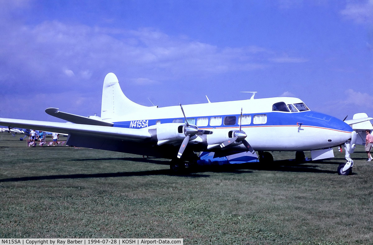 N415SA, 1954 De Havilland DH-114 Heron 2X C/N 14064, De Havilland DH.114 Riley Heron [14064] Oshkosh-Wittman Regional~N 28/07/1994