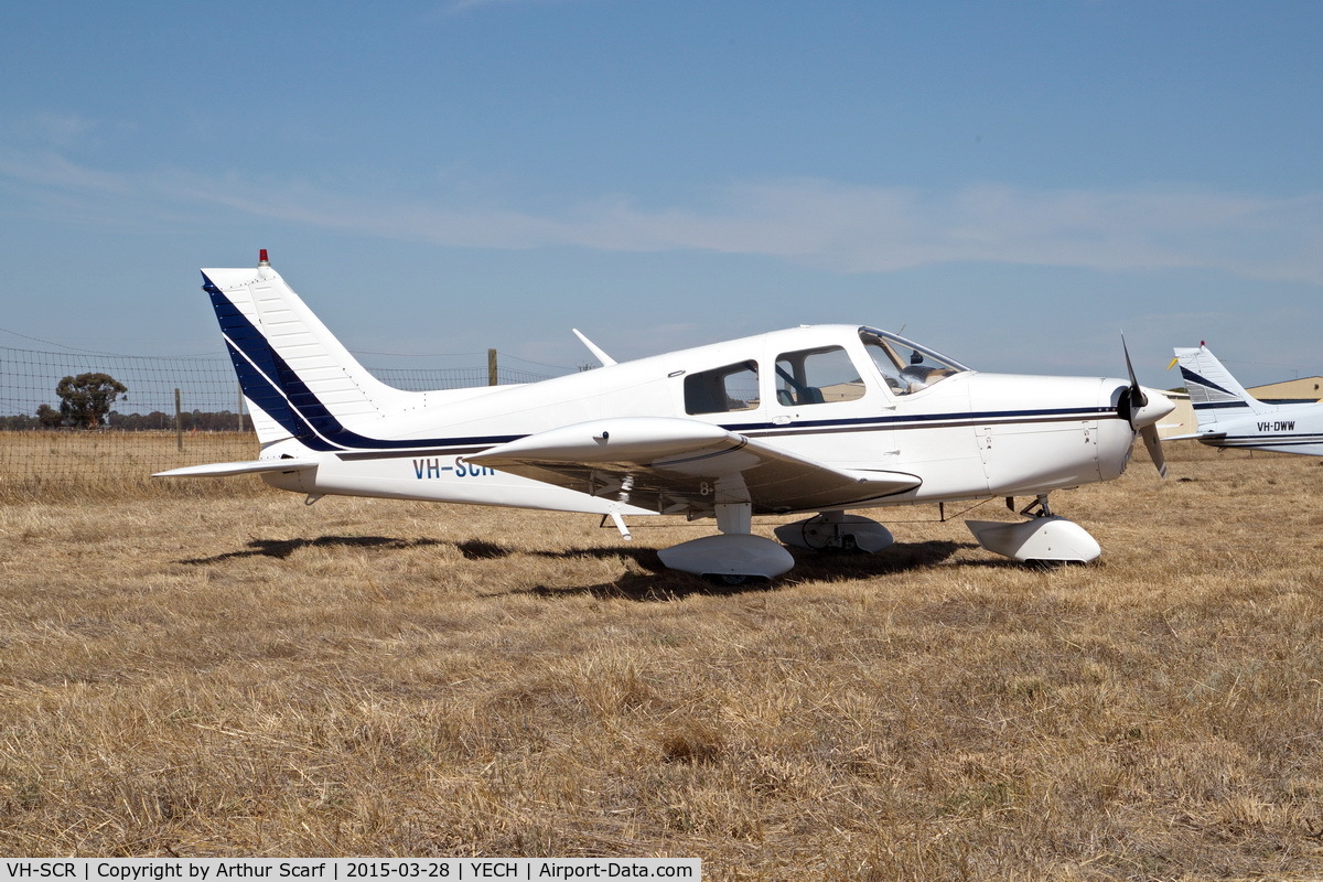 VH-SCR, 1976 Piper PA-28-140 C/N 28-7725122, VH-SCR at the AAAA fly in Echuca 2015