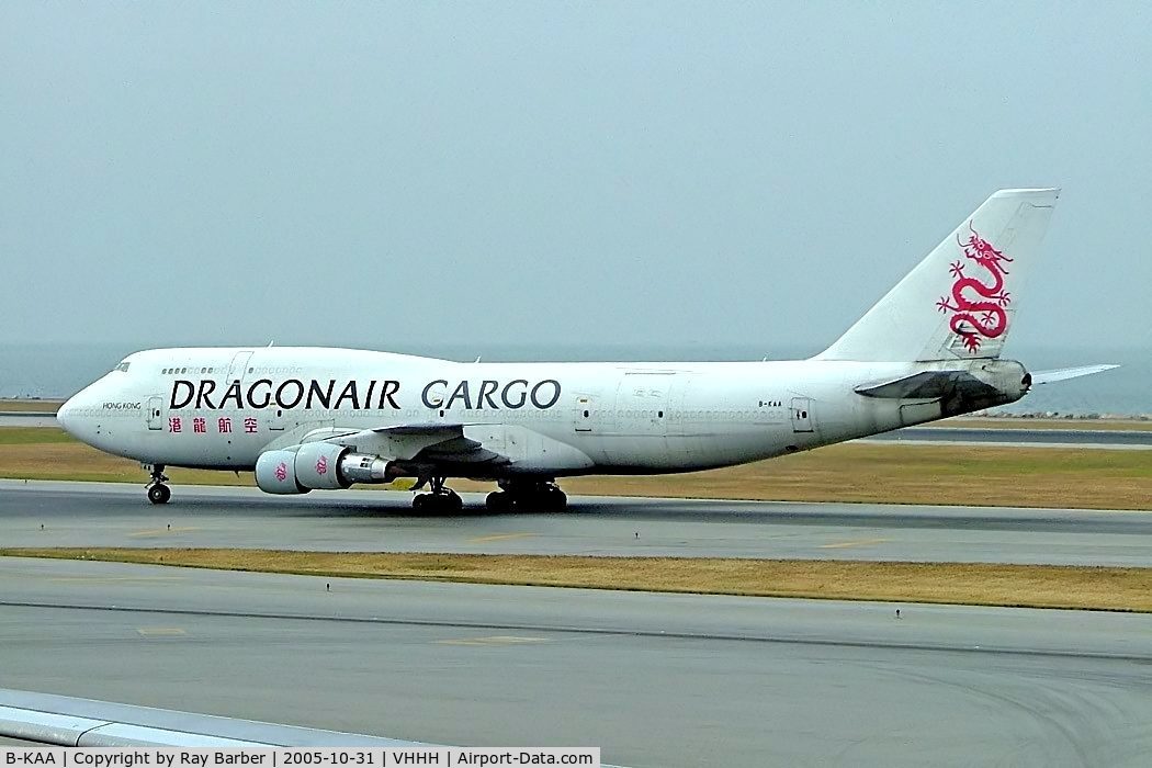 B-KAA, 1987 Boeing 747-312 C/N 23769, Boeing 747-312F [23769] (Dragonair Cargo) Hong Kong International~B 31/10/2005