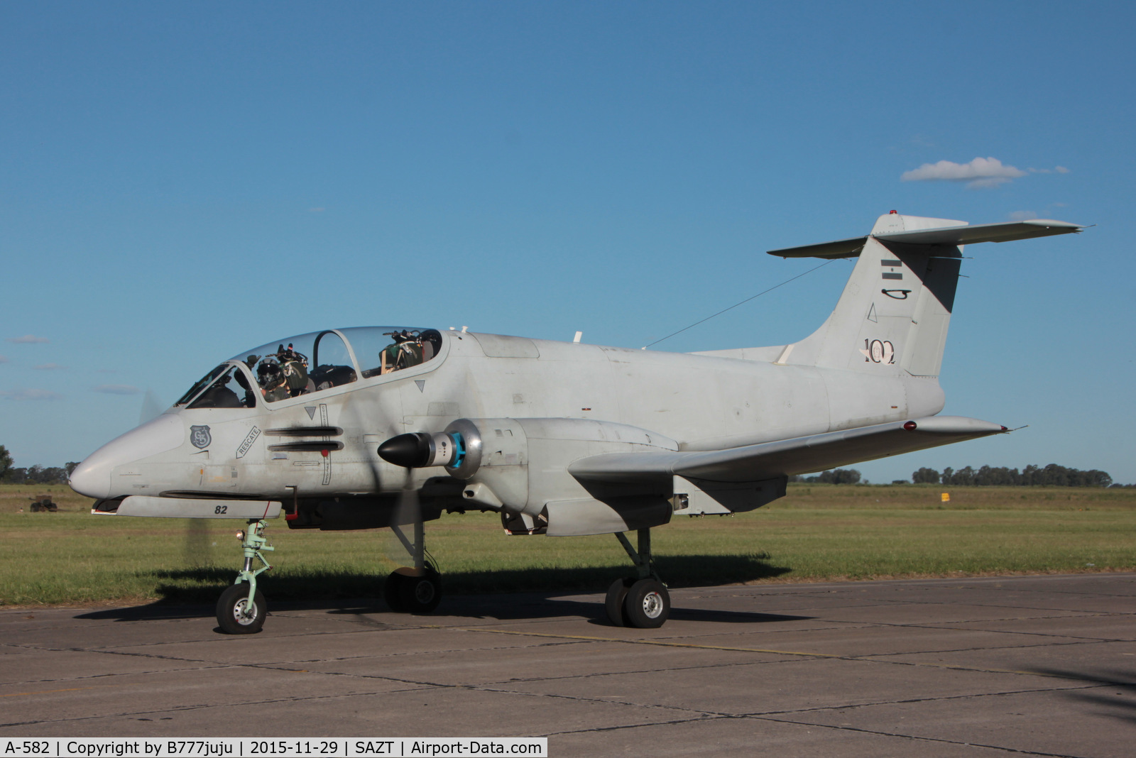 A-582, FMA IA-58D Pucará C/N 083, at Tandil