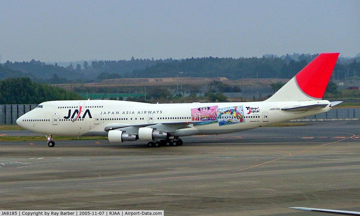 JA8185, 1988 Boeing 747-346 C/N 23969, Boeing 747-346 [23969] (Japan Asia Airways) Tokyo-Narita~JA 07/11/2005