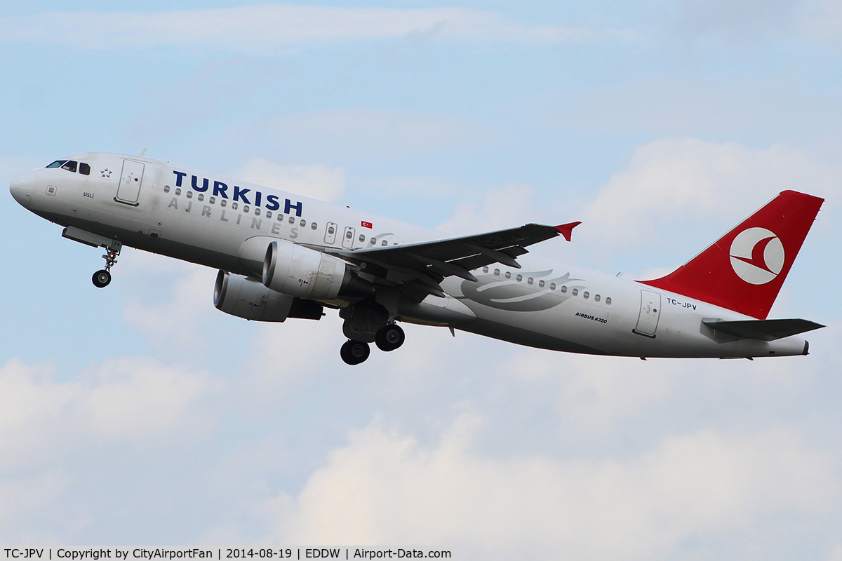 TC-JPV, 2009 Airbus A320-214 C/N 3931, Turkish Airlines (THY/TK)