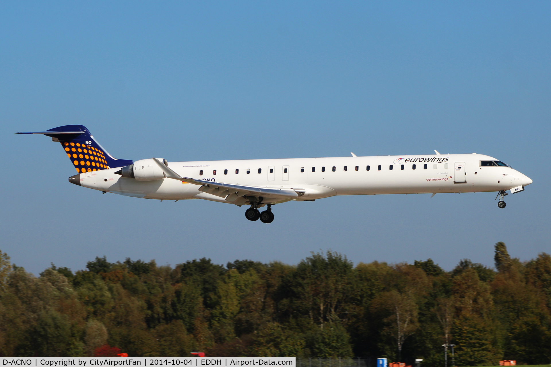 D-ACNO, 2010 Bombardier CRJ-900 NG (CL-600-2D24) C/N 15255, Eurowings (EWG/EW)