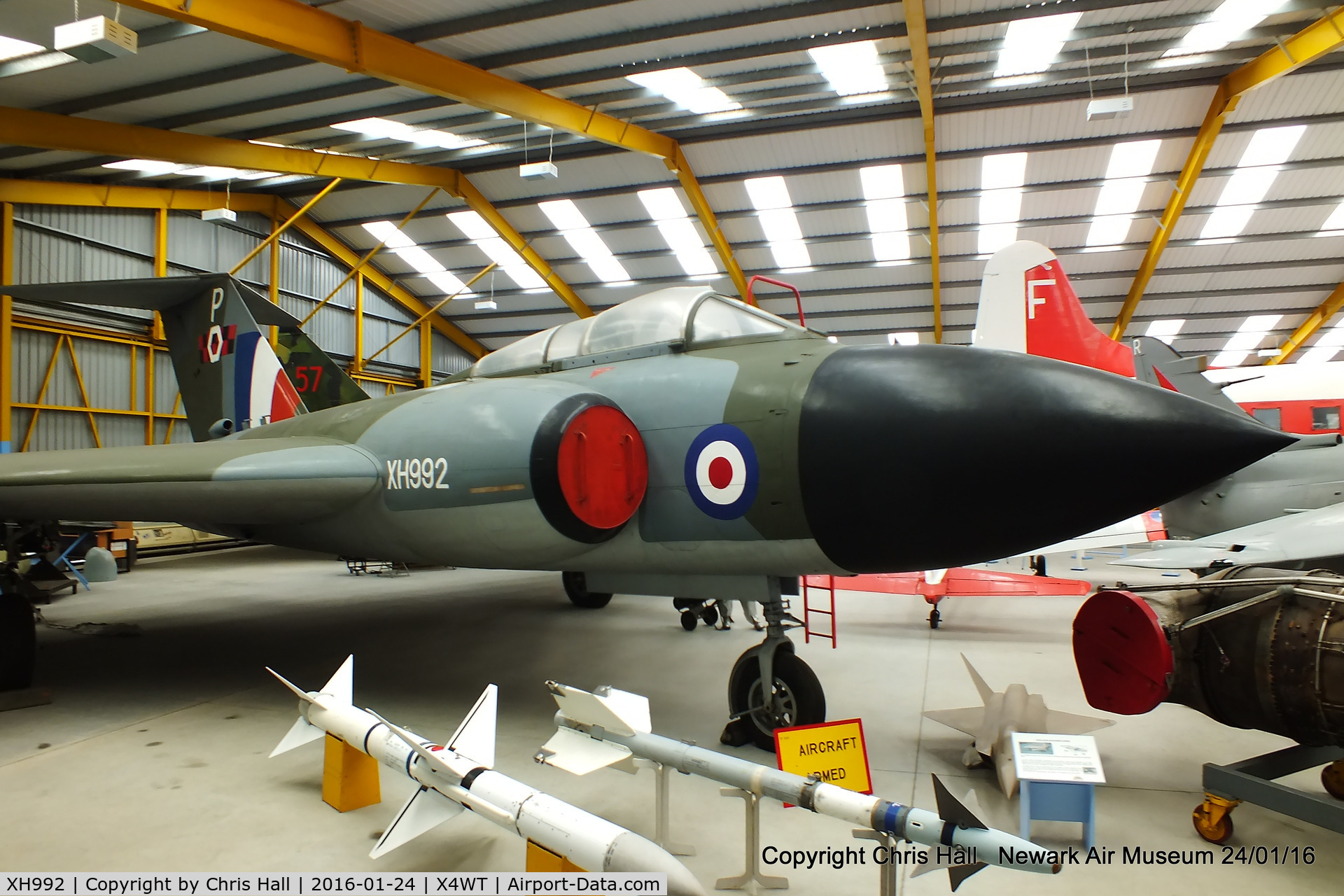 XH992, 1959 Gloster Javelin FAW.8 C/N Not found XH992, at the Newark Air Museum