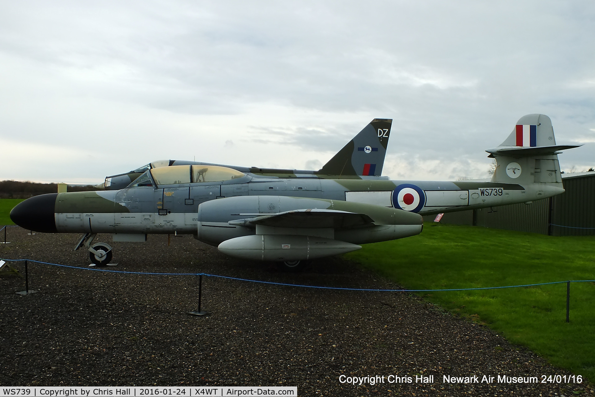 WS739, Gloster Meteor NF(T).14 C/N Not found WS739, at the Newark Air Museum
