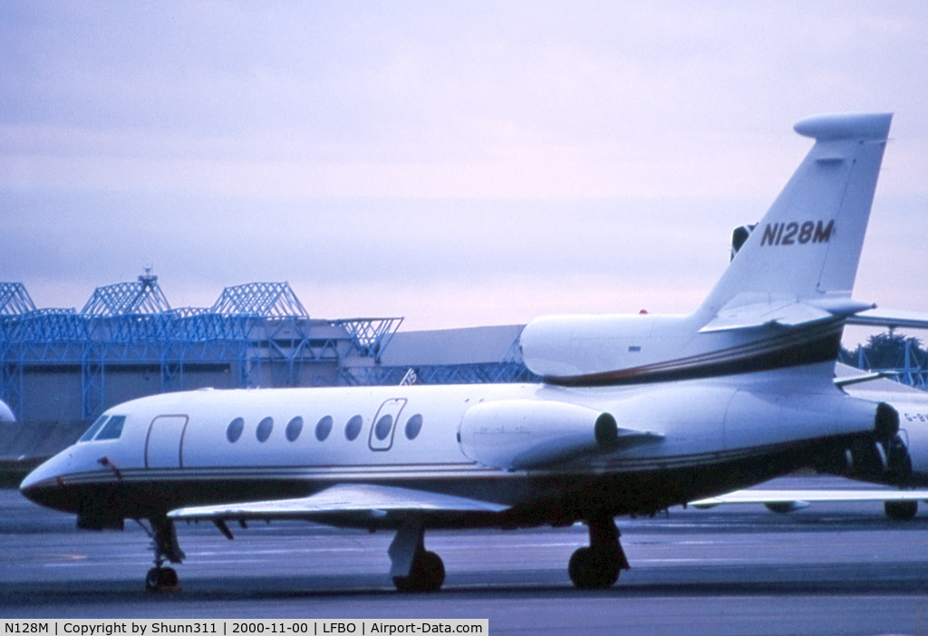 N128M, 1998 Dassault Falcon 50 C/N 276, Parked at the General Aviation area...