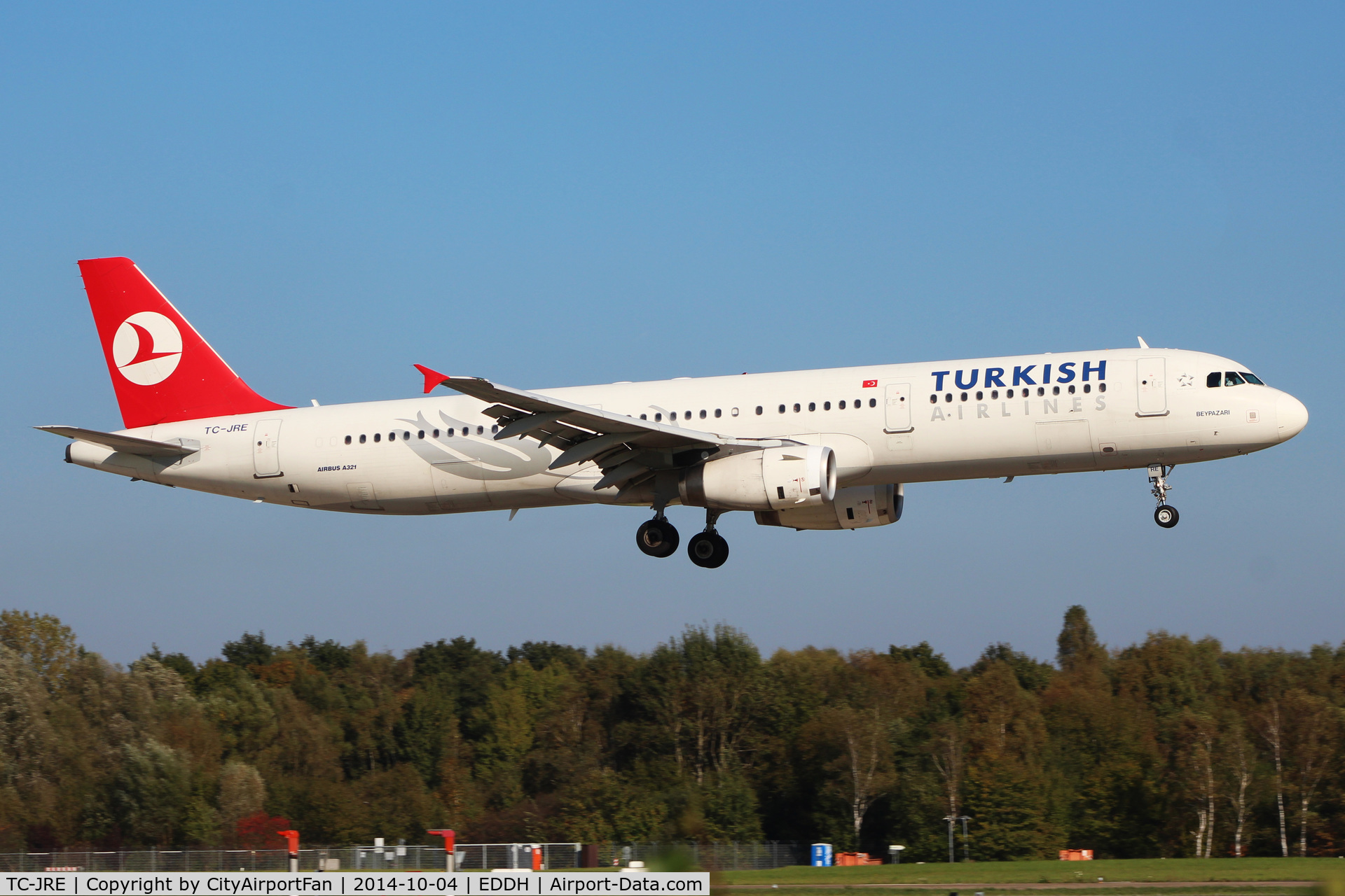 TC-JRE, 2007 Airbus A321-231 C/N 3126, Turkish Airlines (THY/TK)