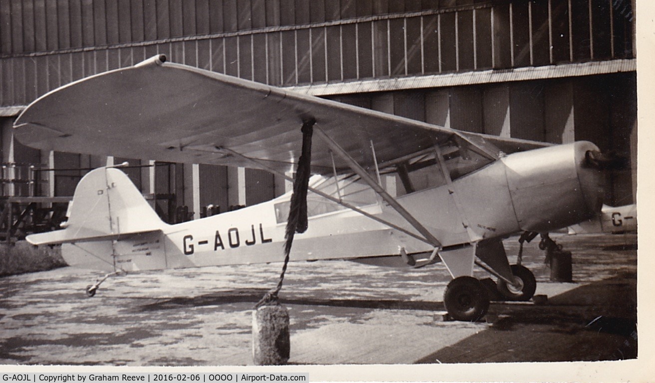 G-AOJL, Taylorcraft J Auster 5 C/N 1791, Recently discovered photograph.