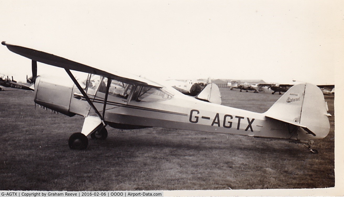 G-AGTX, 1945 Auster J-1 Autocrat C/N 1840, Recently discovered photograph.
