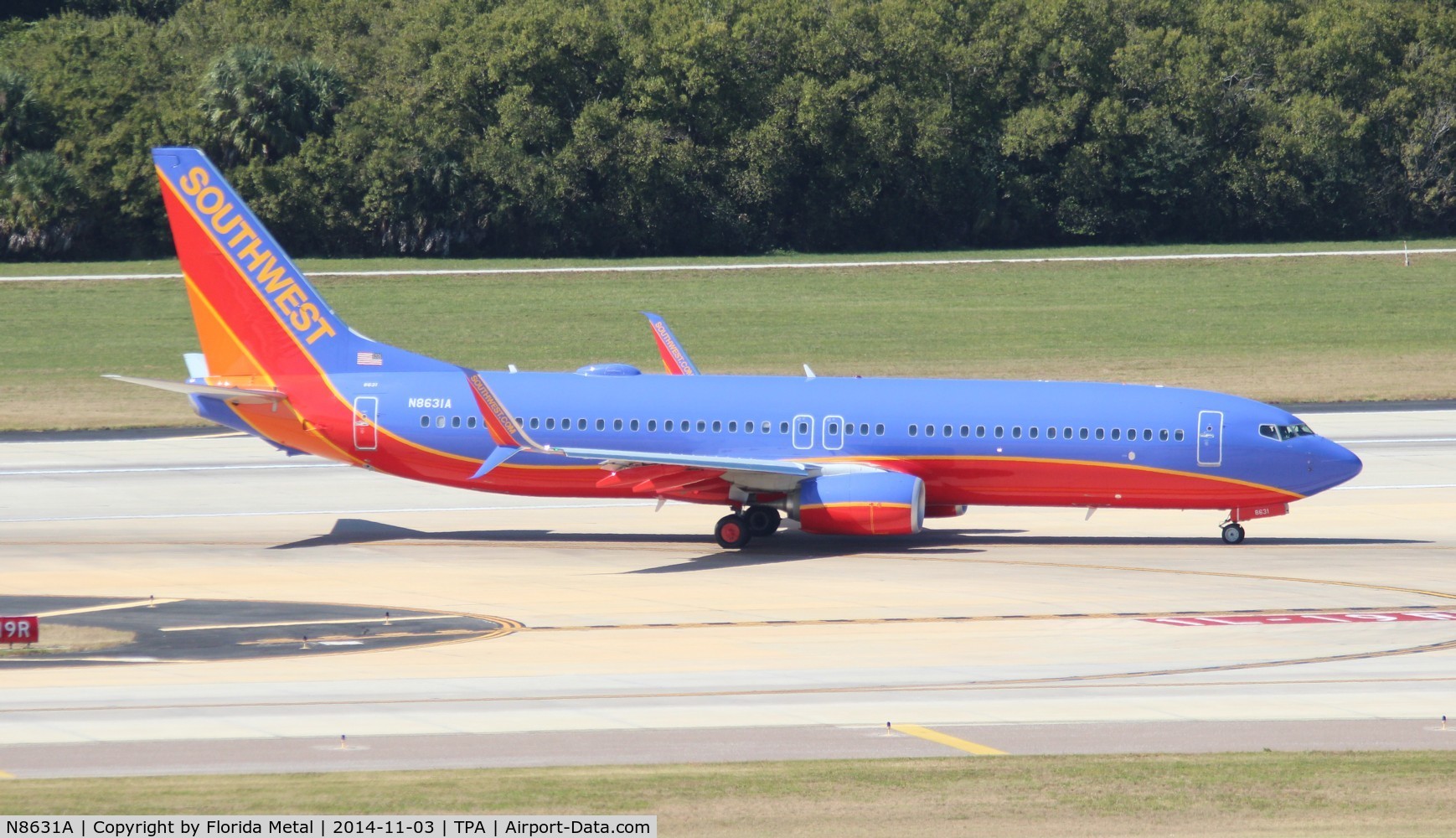 N8631A, 2014 Boeing 737-8H4 C/N 42385, Southwest