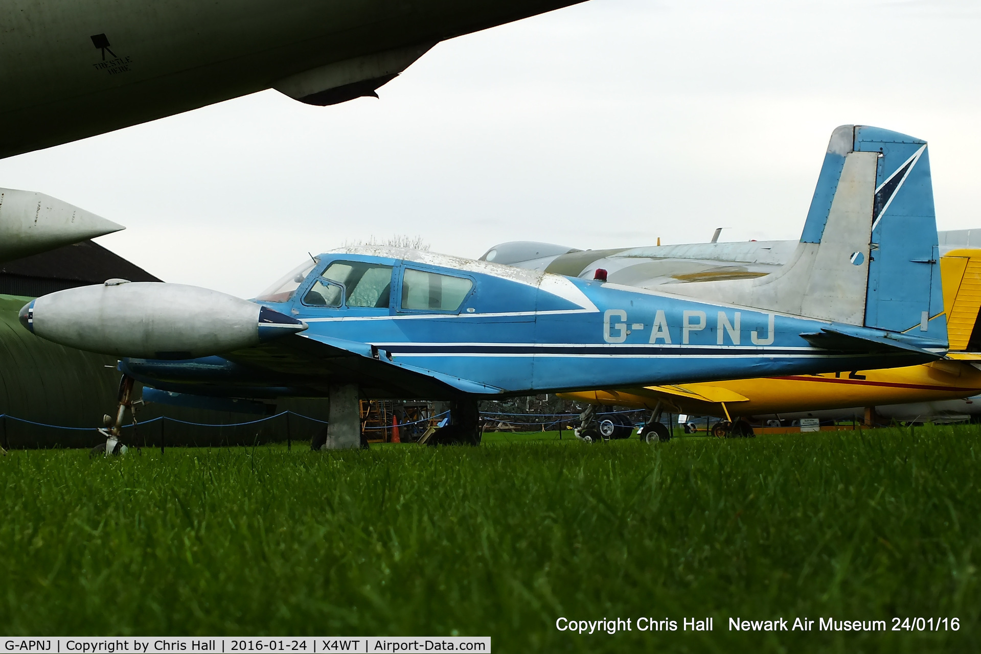 G-APNJ, Cessna 310 C/N 35335, at the Newark Air Museum