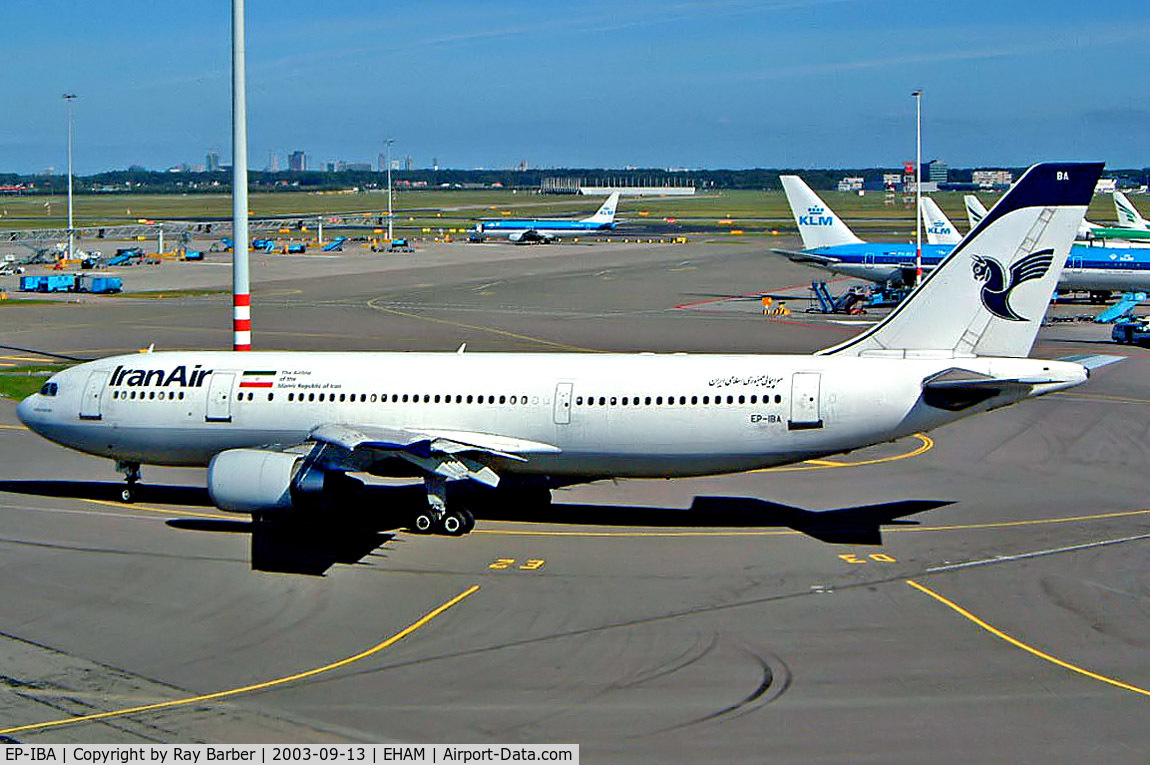 EP-IBA, 1993 Airbus A300B4-605R C/N 723, Airbus A300B4-605R [723] (Iran Air) Schiphol~PH 13/09/2003