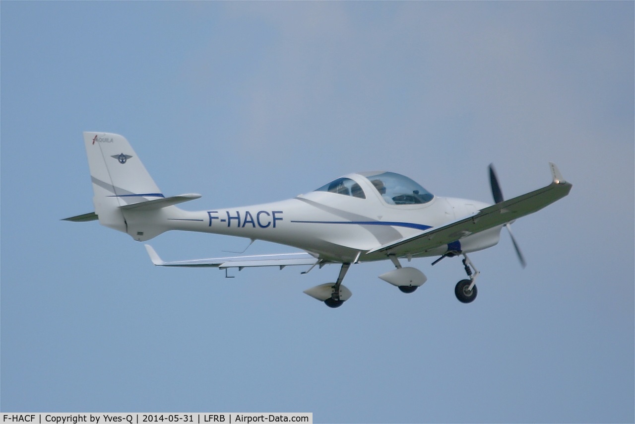 F-HACF, Aquila A210 (AT01) C/N AT01-125, Aquila A210 (AT01), Take off rwy 07R, Brest-Guipavas Airport (LFRB-BES)